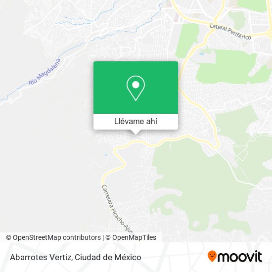 Mapa de Abarrotes Vertiz