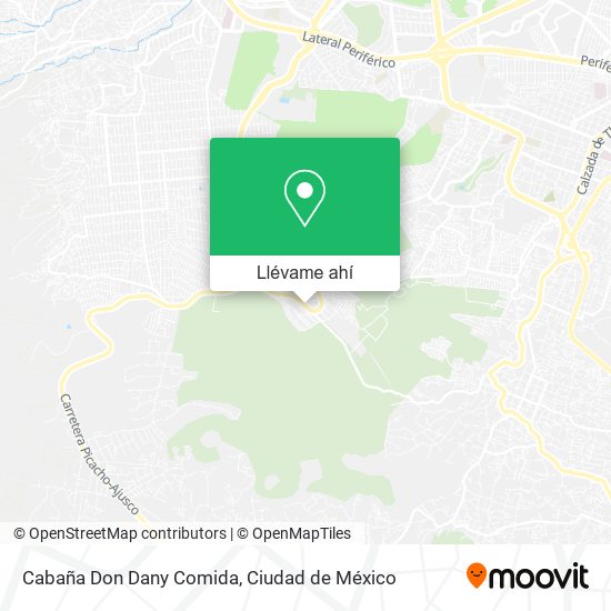 Mapa de Cabaña Don Dany Comida