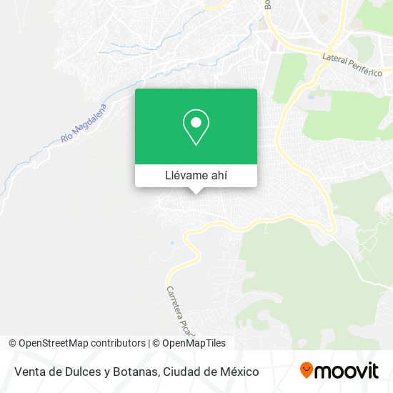 Mapa de Venta de Dulces y Botanas