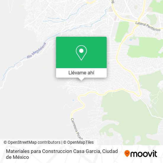 Mapa de Materiales para Construccion Casa Garcia