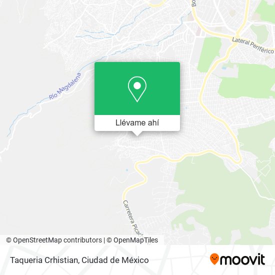 Mapa de Taqueria Crhistian