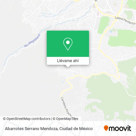 Mapa de Abarrotes Serrano Mendoza