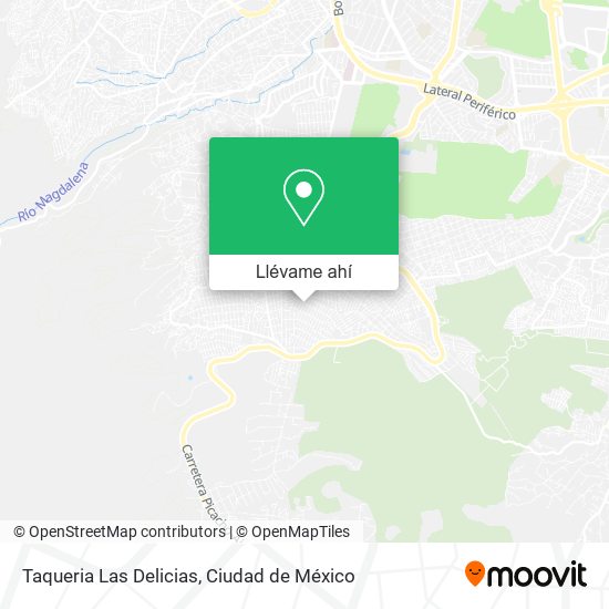 Mapa de Taqueria Las Delicias
