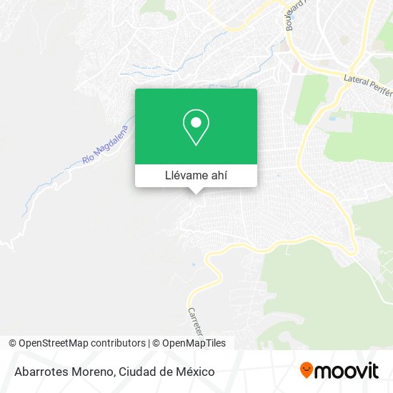 Mapa de Abarrotes Moreno