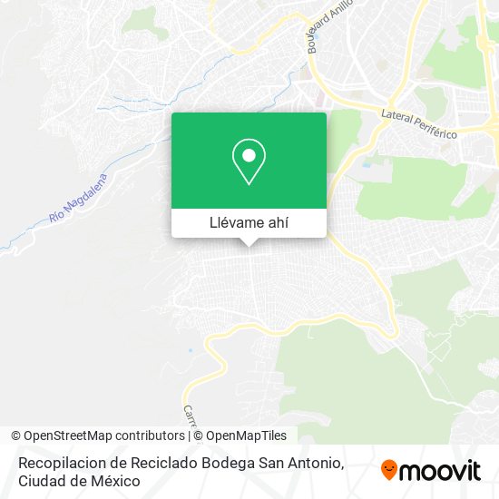 Mapa de Recopilacion de Reciclado Bodega San Antonio