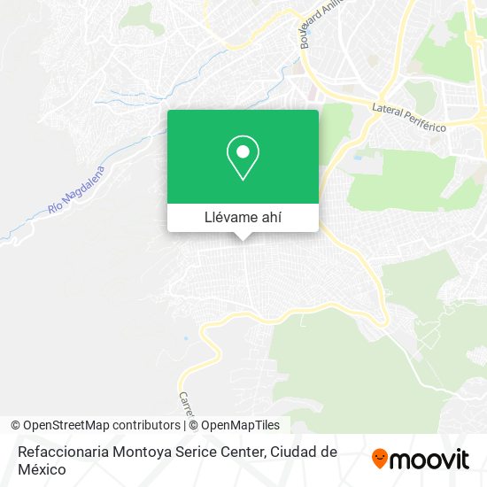 Mapa de Refaccionaria Montoya Serice Center