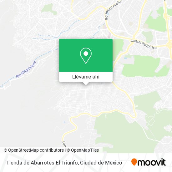 Mapa de Tienda de Abarrotes El Triunfo