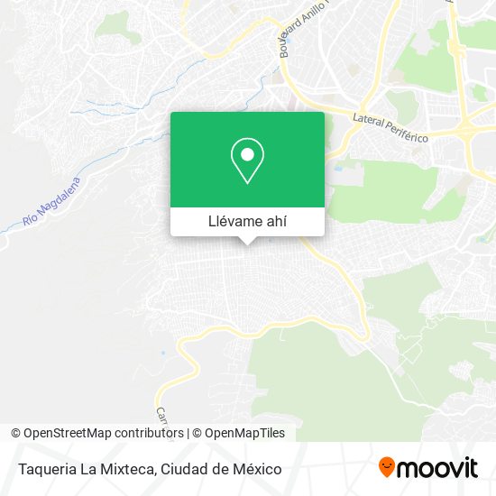 Mapa de Taqueria La Mixteca