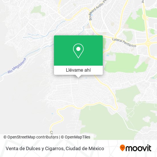 Mapa de Venta de Dulces y Cigarros