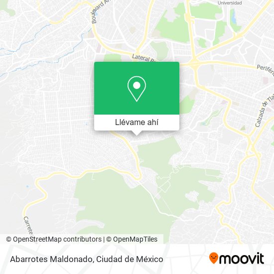 Mapa de Abarrotes Maldonado