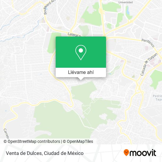 Mapa de Venta de Dulces