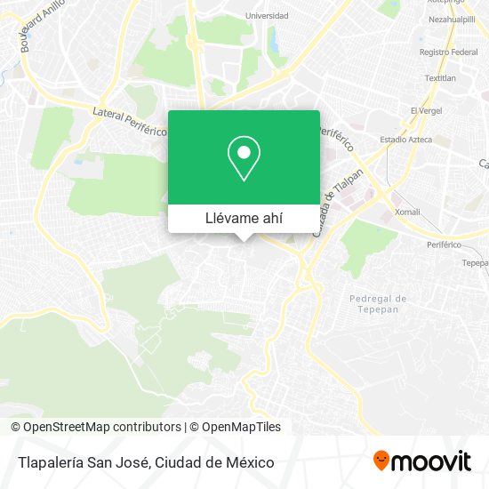 Mapa de Tlapalería San José