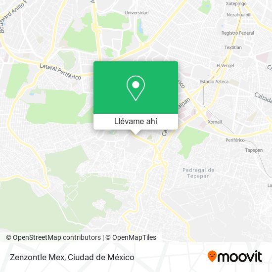 Mapa de Zenzontle Mex