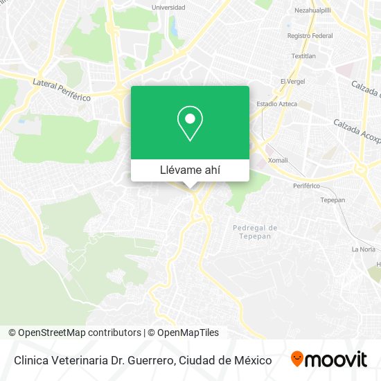 Mapa de Clinica Veterinaria Dr. Guerrero