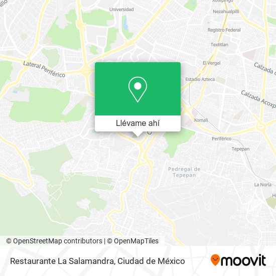 Mapa de Restaurante La Salamandra