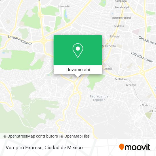 Mapa de Vampiro Express