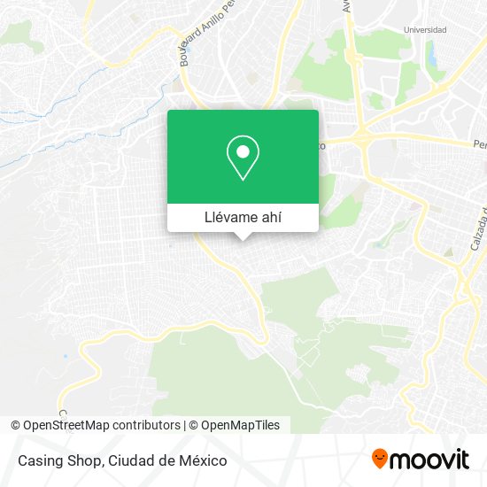 Mapa de Casing Shop