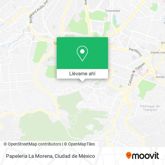 Mapa de Papeleria La Morena