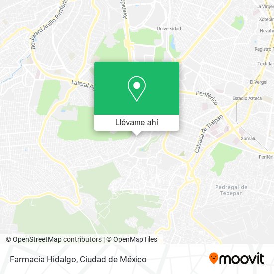 Mapa de Farmacia Hidalgo