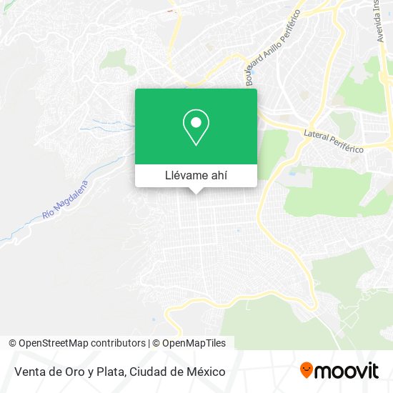 Mapa de Venta de Oro y Plata