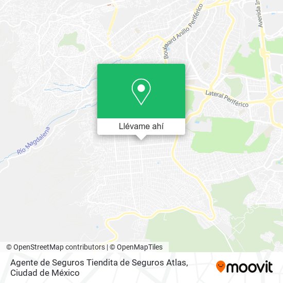 Mapa de Agente de Seguros Tiendita de Seguros Atlas