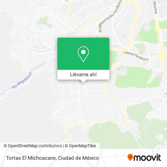 Mapa de Tortas El Michoacano