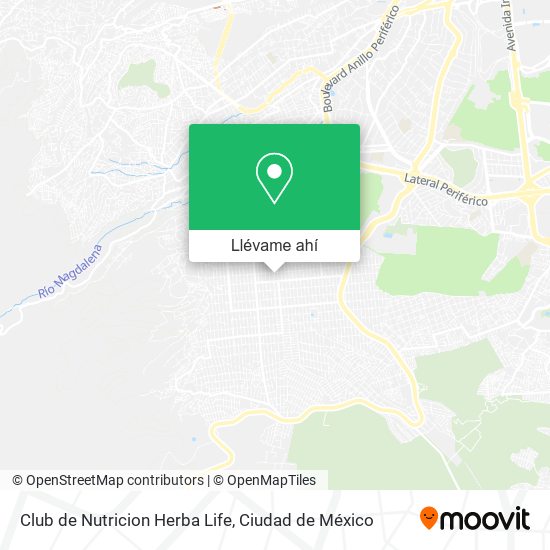 Mapa de Club de Nutricion Herba Life