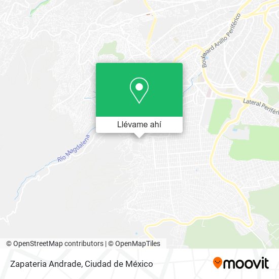 Mapa de Zapateria Andrade