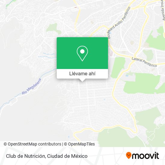 Mapa de Club de Nutrición