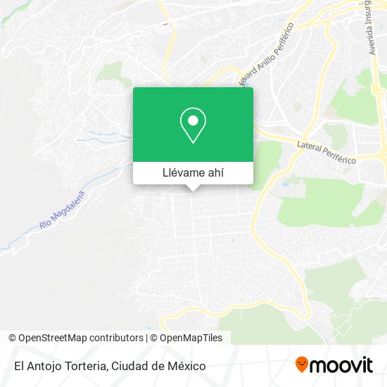 Mapa de El Antojo Torteria