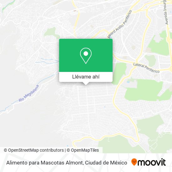 Mapa de Alimento para Mascotas Almont