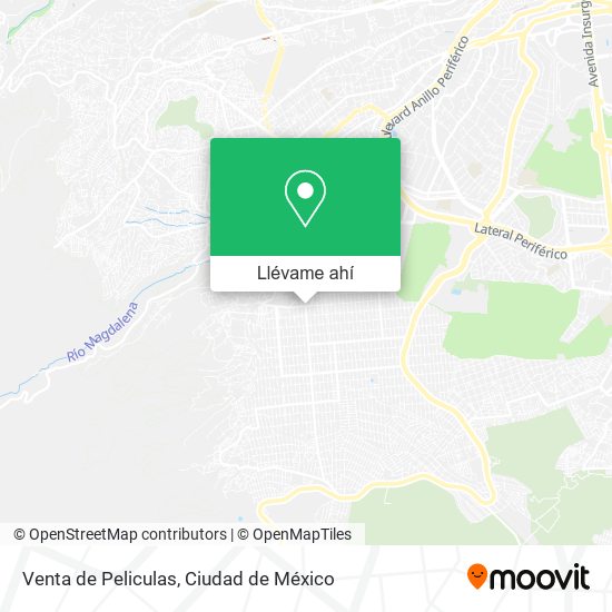 Mapa de Venta de Peliculas