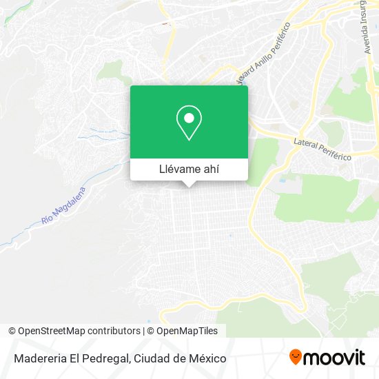 Mapa de Madereria El Pedregal