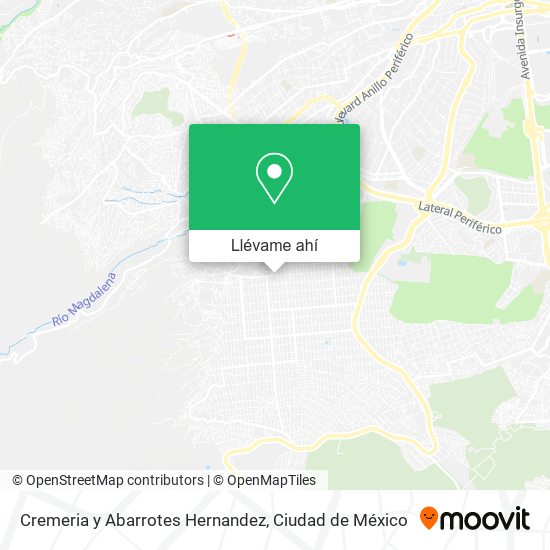 Mapa de Cremeria y Abarrotes Hernandez