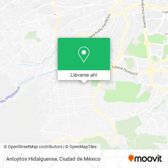 Mapa de Antojitos Hidalguense