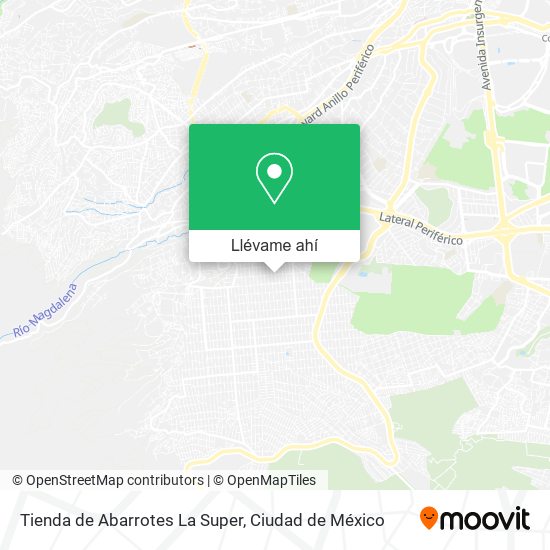 Mapa de Tienda de Abarrotes La Super