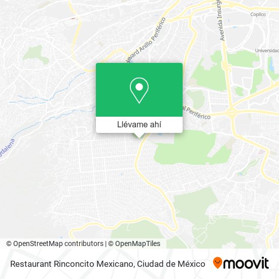 Mapa de Restaurant Rinconcito Mexicano