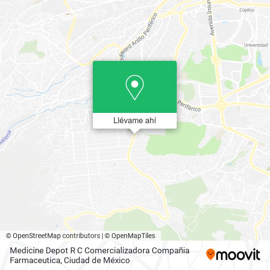 Mapa de Medicine Depot R C Comercializadora Compañia Farmaceutica
