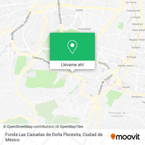 Mapa de Fonda Las Cazuelas de Doña Floresita