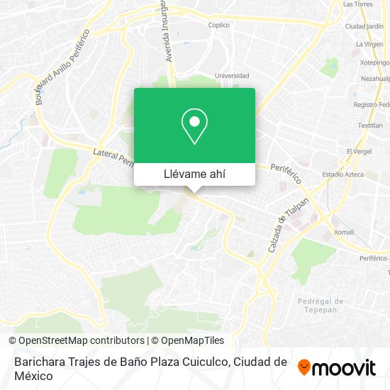 Mapa de Barichara Trajes de Baño Plaza Cuiculco