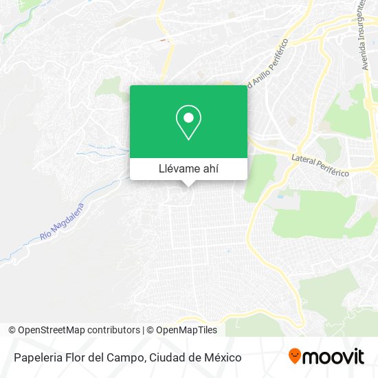 Mapa de Papeleria Flor del Campo