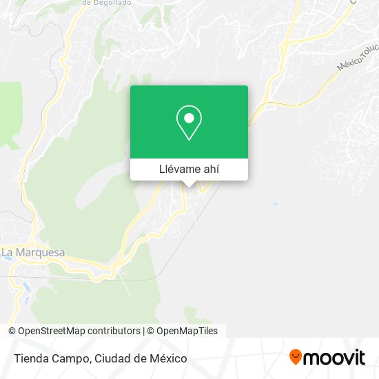 Mapa de Tienda Campo