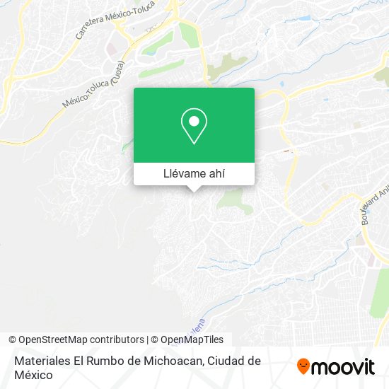 Mapa de Materiales El Rumbo de Michoacan