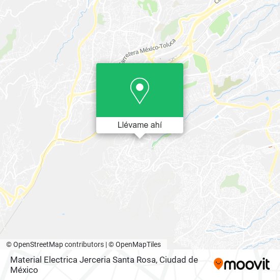 Mapa de Material Electrica Jerceria Santa Rosa