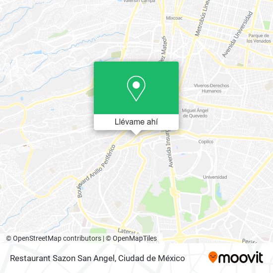 Mapa de Restaurant Sazon San Angel