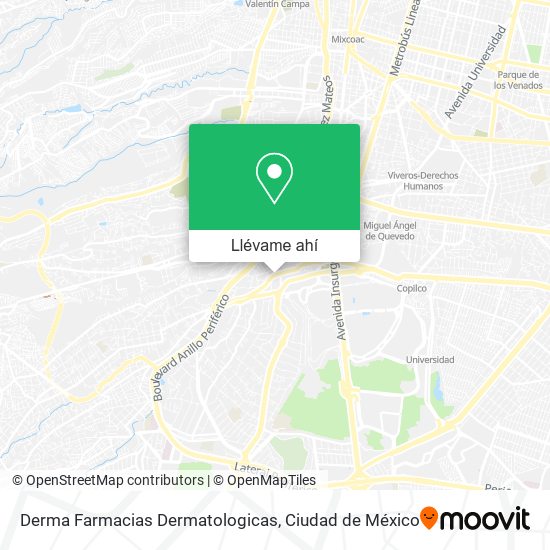 Mapa de Derma Farmacias Dermatologicas