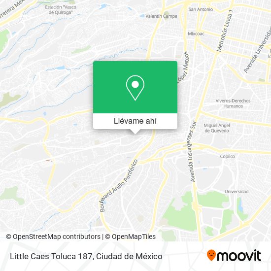 Mapa de Little Caes Toluca 187