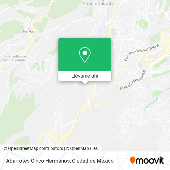 Mapa de Abarrotes Cinco Hermanos