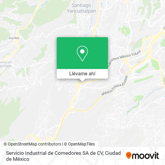 Mapa de Servicio Industrial de Comedores SA de CV