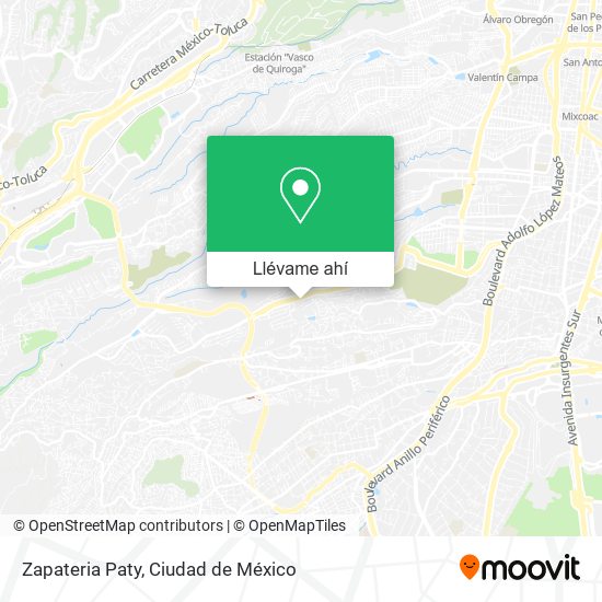 Mapa de Zapateria Paty